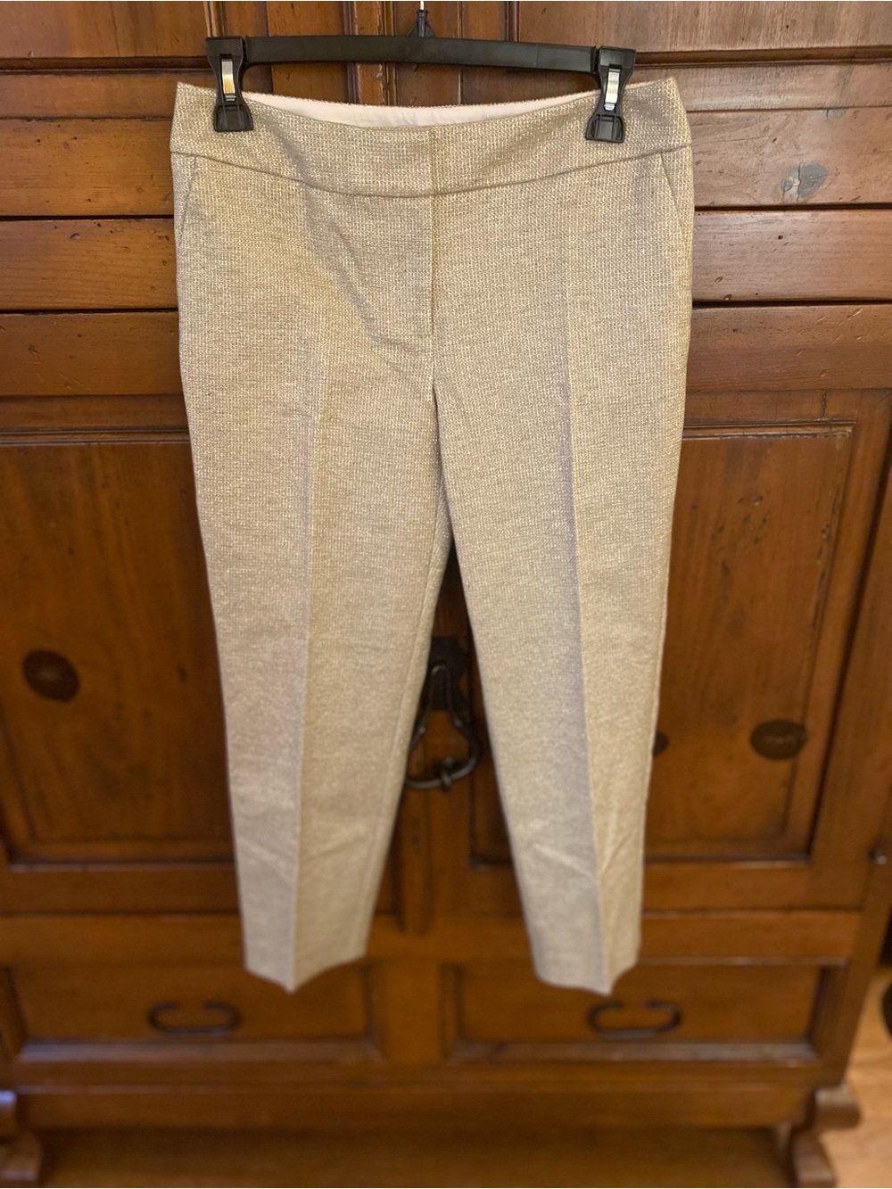 BODEN Gold Metallic Shimmer Dress Pants-US 4P